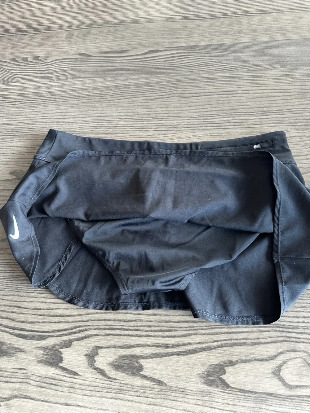 Nike Black Women's Circle Skater Golf/Tennis/Swim Skort with White Swoosh